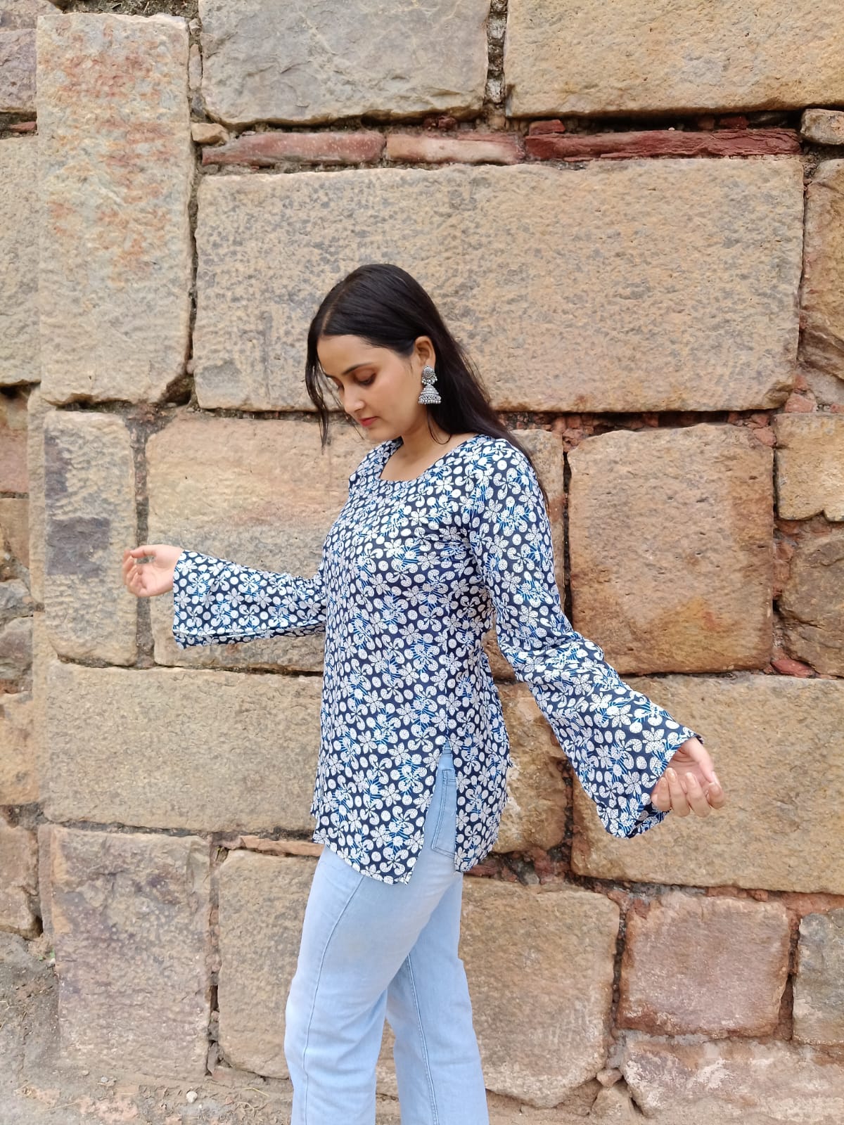 Blue kurti